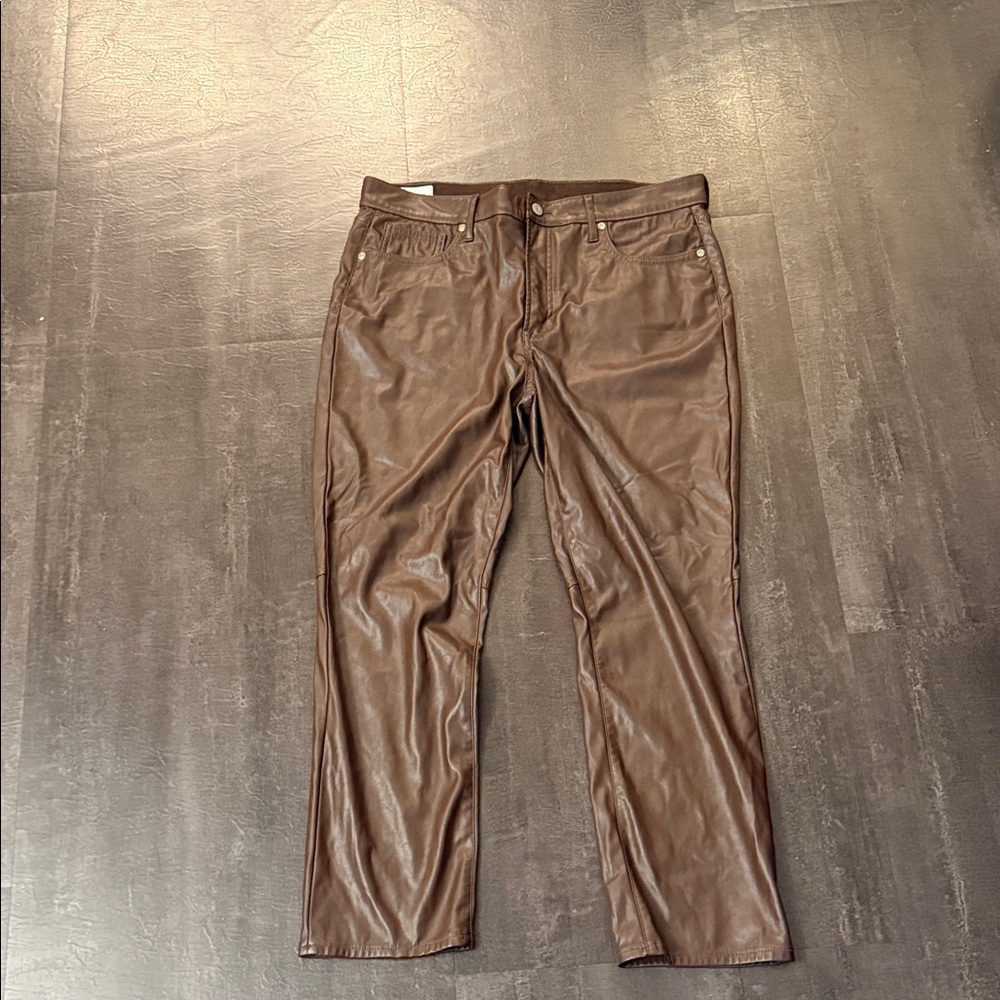 GAP Vintage Slim High Rise Brown Pants